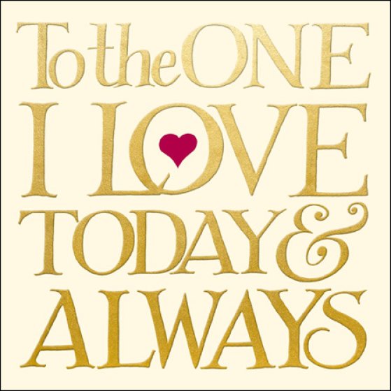Woodmansterne 'To The One I Love' Open Card