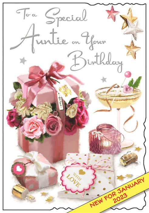 Jonny Javelin 'To A Special Auntie' Birthday Card