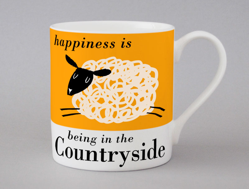 Repeat Repeat Happiness Is Being In The Countryside Mug