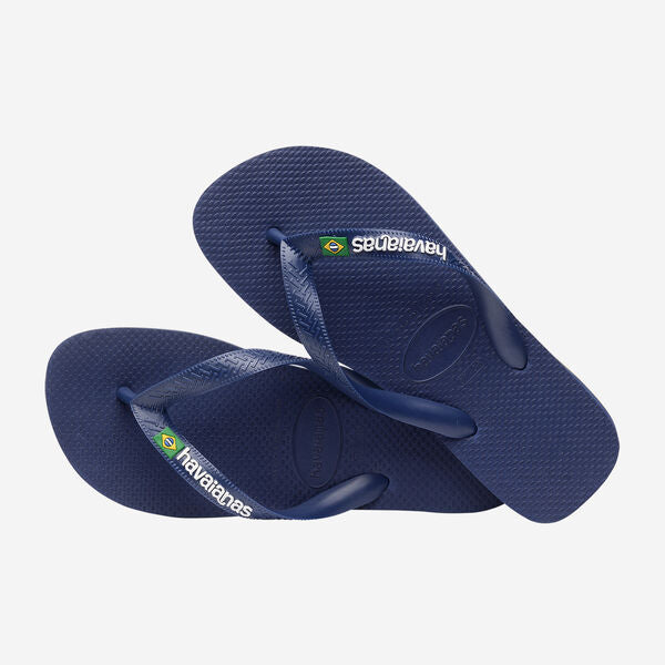 Havaianas Brasil Logo Navy Blue