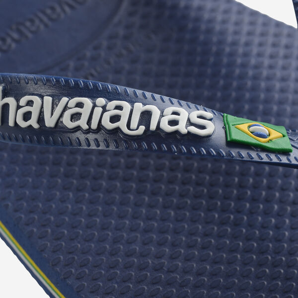 Havaianas Brasil Logo Navy Blue