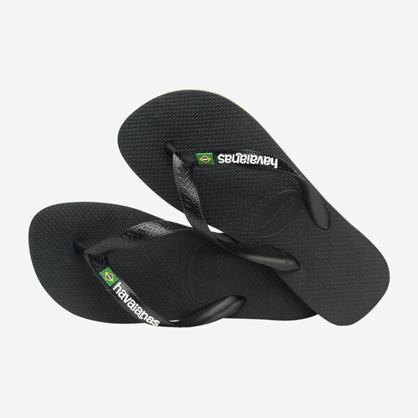 Havaianas Brasil Logo Black