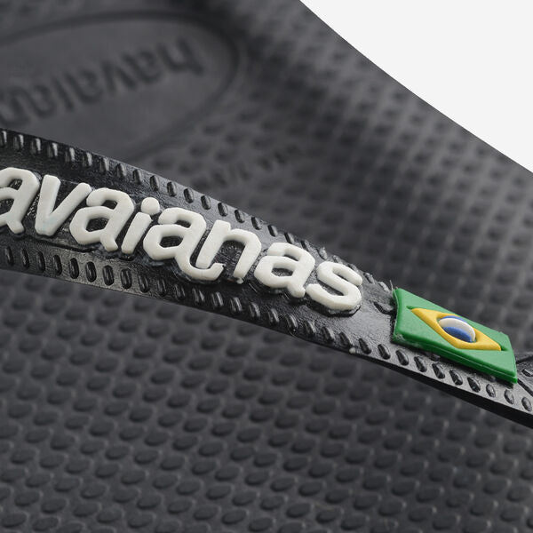 Havaianas Brasil Logo Black