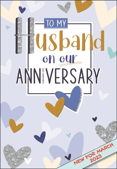 Jonny Javelin 'Anniversary Wishes To My Wonderful Husband' Anniversary Card