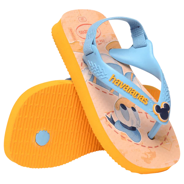 Havaianas Baby Disney Classics Micky And Donald Flip Flops