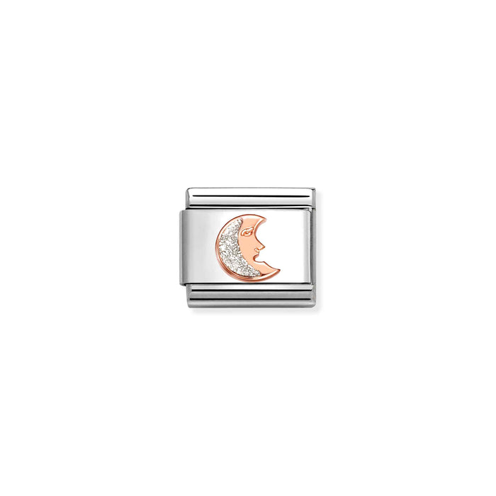 Nomination Classic Gold Symbols Enamel Moon Charm