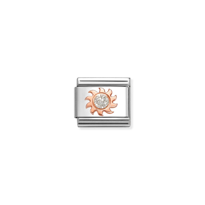 Nomination Classic Glitter Symbols Sun Gold Charm