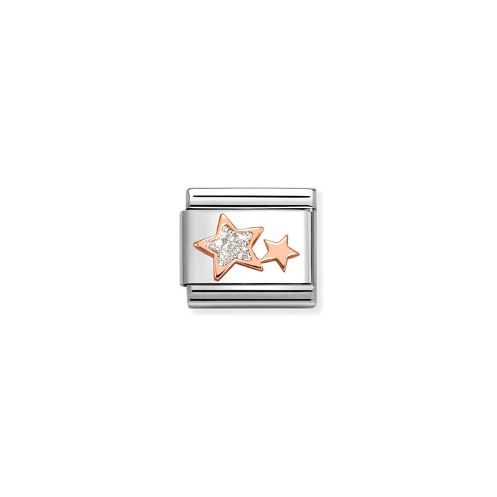 Nomination Classic Glitter Symbols Stars Gold Charm