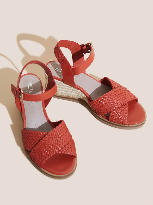 Burnt orange 2025 wedge sandals