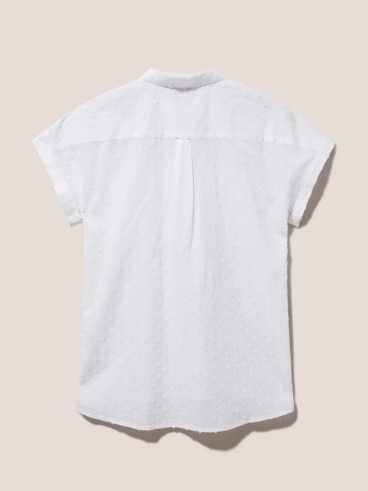 White Stuff Women's Pale Ivory Ella Organic Cotton Shirt