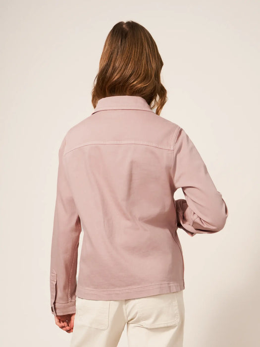 White Stuff Women's Mid Pink Carrie Denim Jacket