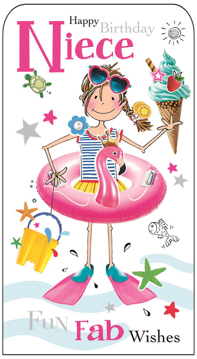 Jonny Javelin 'Happy Birthday Niece' Birthday Card