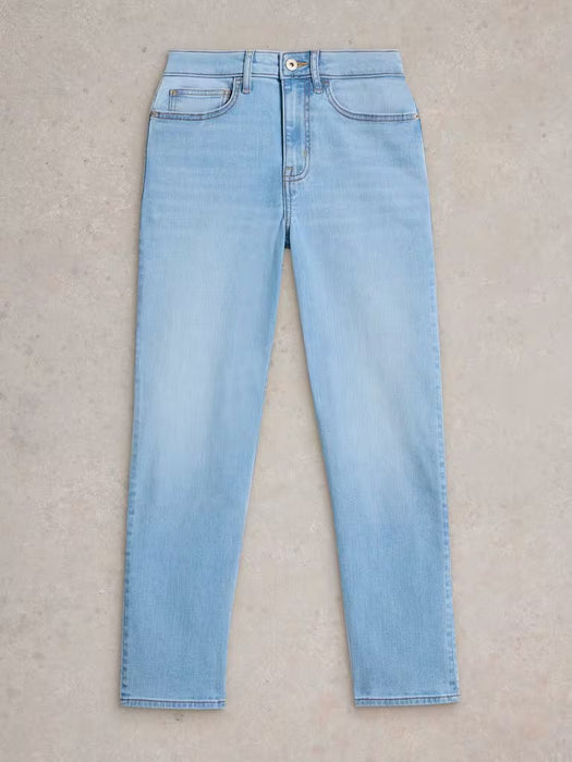 White Stuff Women's Blake Straight Cropped Jean In Light Denim
