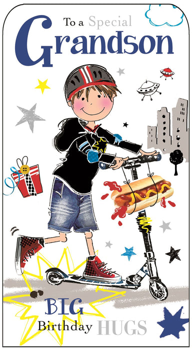 Jonny Javelin 'To A Special Grandson' Birthday Card