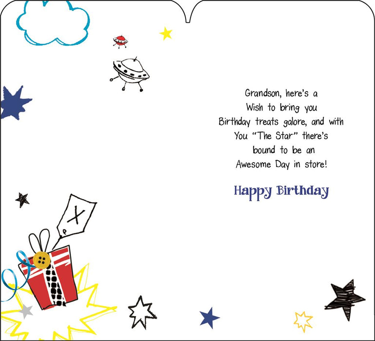 Jonny Javelin 'To A Special Grandson' Birthday Card