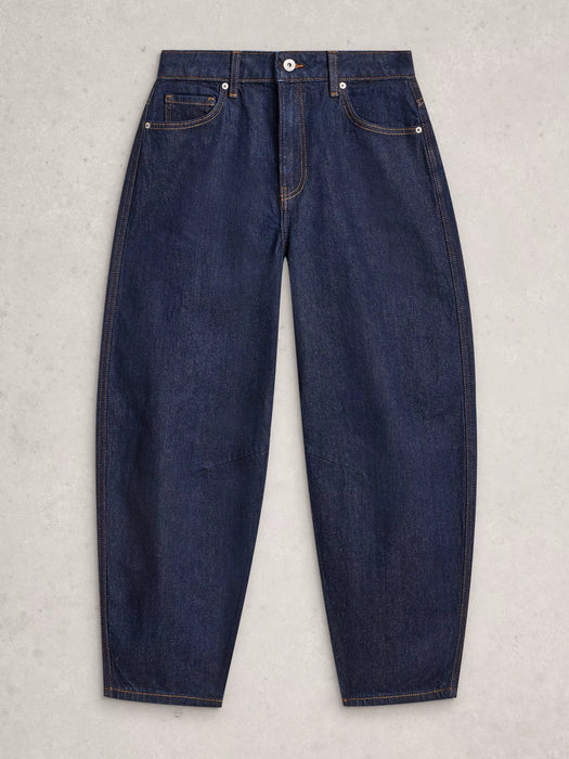 White Stuff Women's Aubrey Barrel Leg Jean In Dark Denim