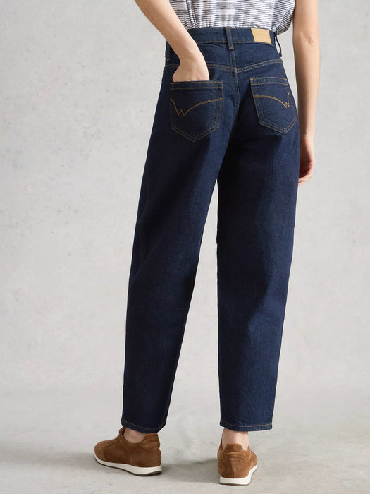 White Stuff Women's Aubrey Barrel Leg Jean In Dark Denim