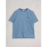White Stuff Men's Horsham Stripe SS Tee In Blue Multi