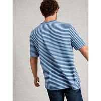 White Stuff Men's Horsham Stripe SS Tee In Blue Multi