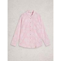 White Stuff Women's Sophie Jacquard LS Shirt In Pink Multi