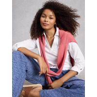 White Stuff Women's Allie Jersey LS Shirt In Brilliant White