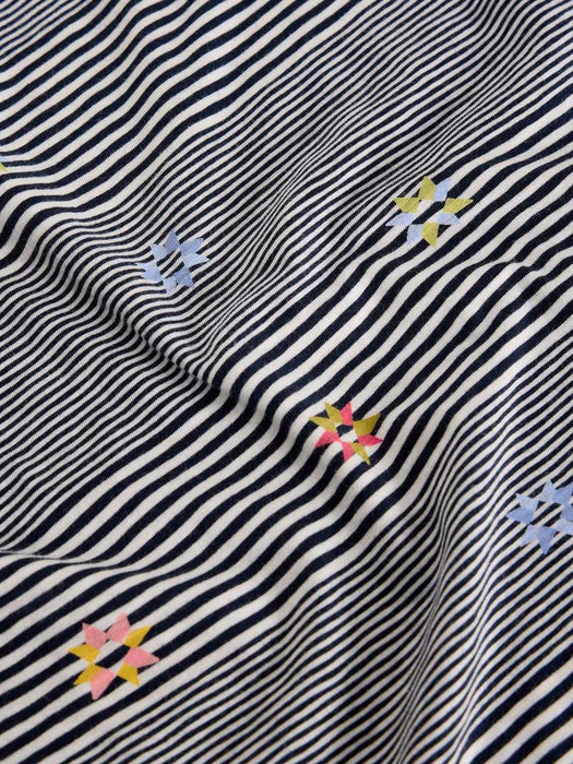 White Stuff Women's Abbie Stripe SS Tee In Navy Multi