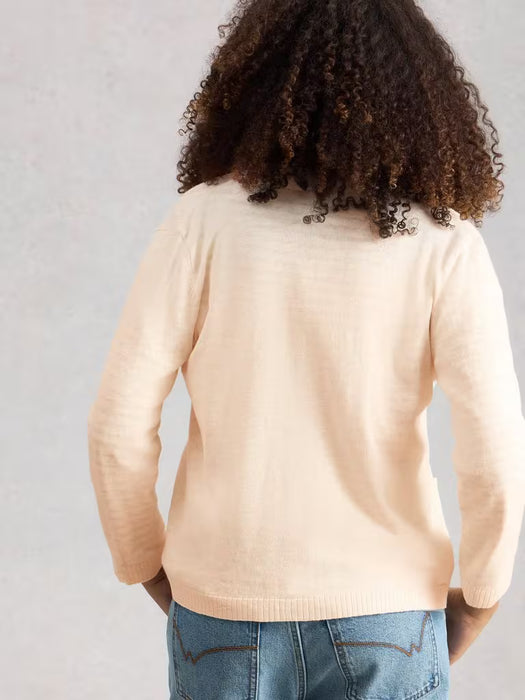 White Stuff Women's Nova Linen Blend Cardi In Natural White