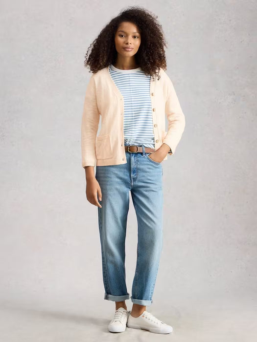 White Stuff Women's Nova Linen Blend Cardi In Natural White