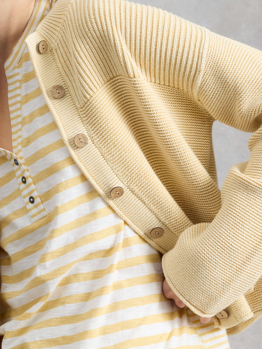 White Stuff Women's Gigi Washed Cardi In Light Yellow