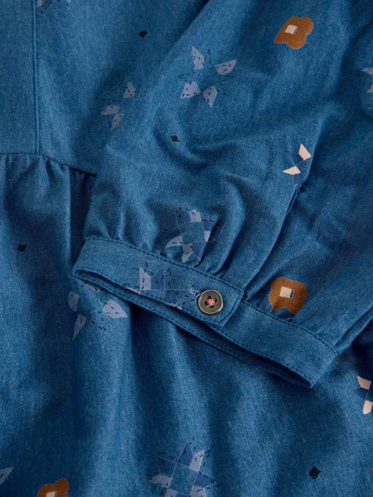 White Stuff Women's Marta SS Tunic In Blue Print