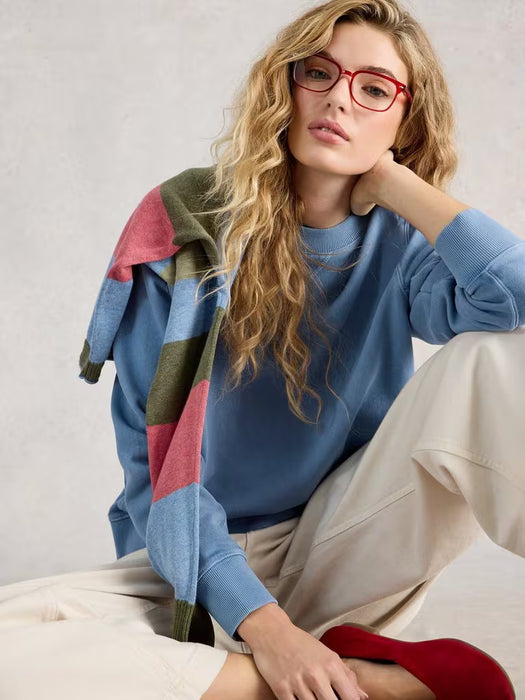 White Stuff Women's Daydream Sweat In Mid Blue