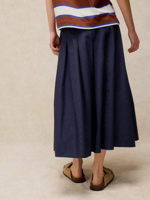 White Stuff Women's Marlowe Midi Skirt In Dark Navy