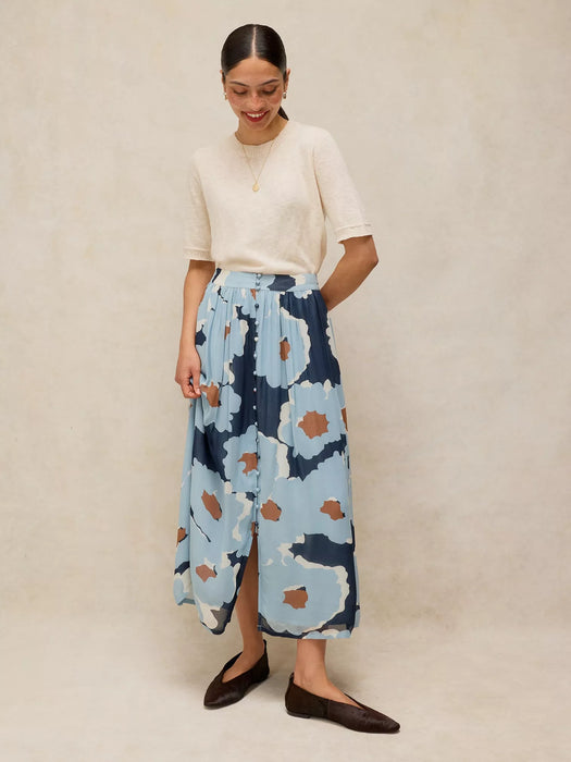 White Stuff Women's Leela Maxi Skirt In Blue Multi