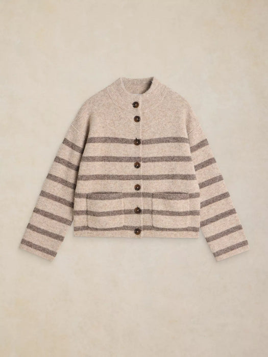 White Stuff Women's Margot Stripe Cardi In Natural Multi