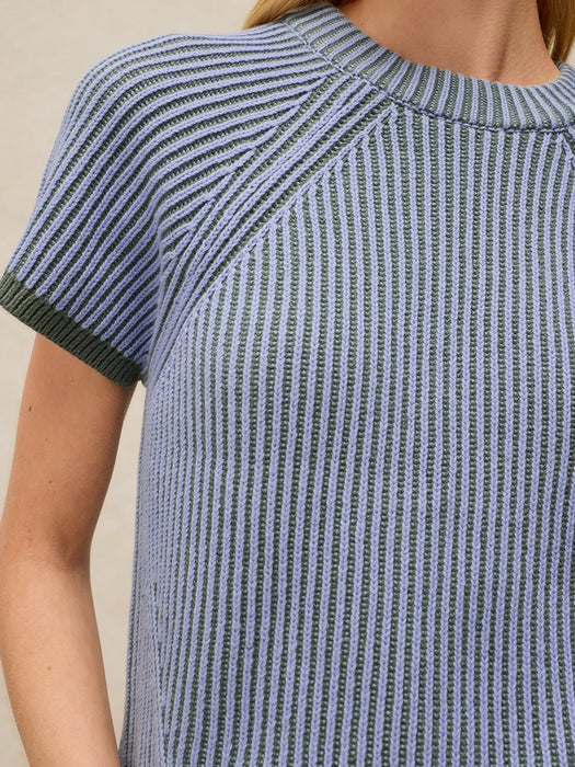 White Stuff Women's Plated Tee In Blue Multi