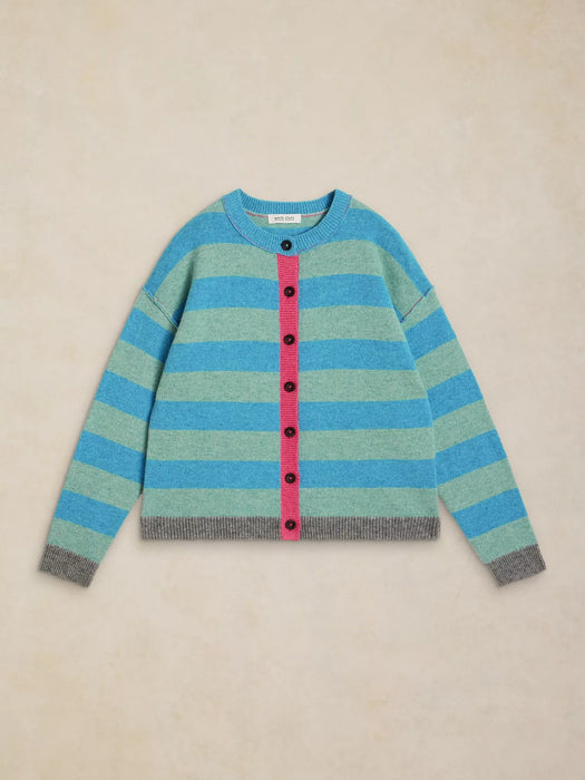 White Stuff Women's Sansa Colourblock Cardi In Blue Multi