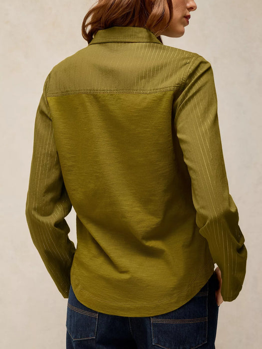 White Stuff Women's Annie Sparkle Mix Shirt In Mid Green