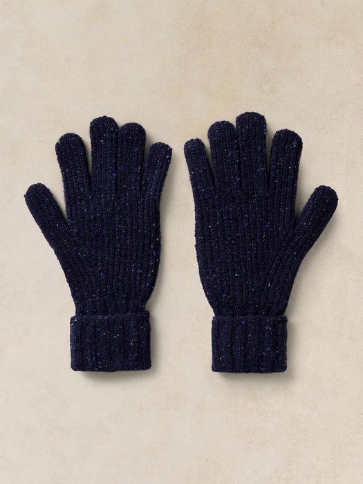White Stuff Men's Nep Rib Gloves In Dark Navy