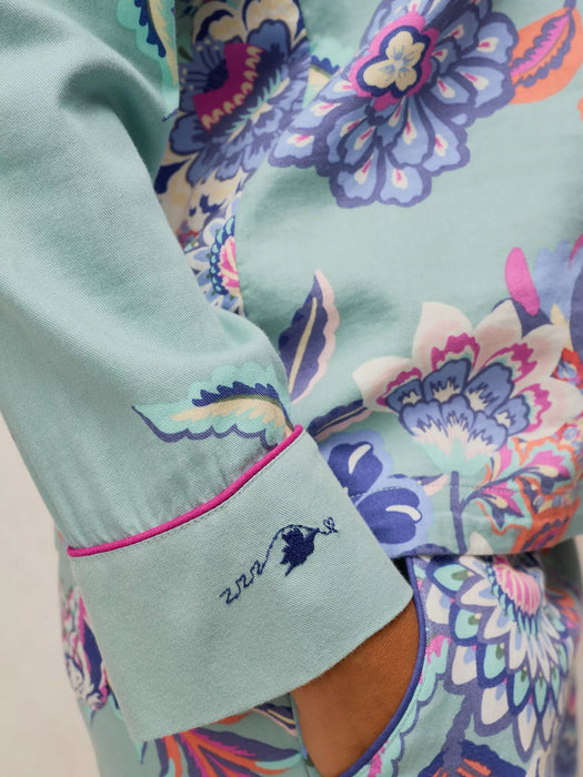 White Stuff Women's Nina PJ Shirt In Blue Print