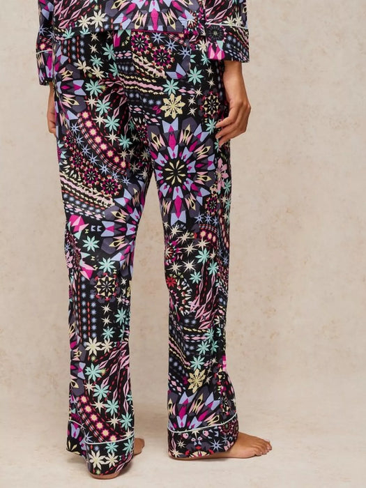 White Stuff Women's Nina PJ Bottom In Black Multi