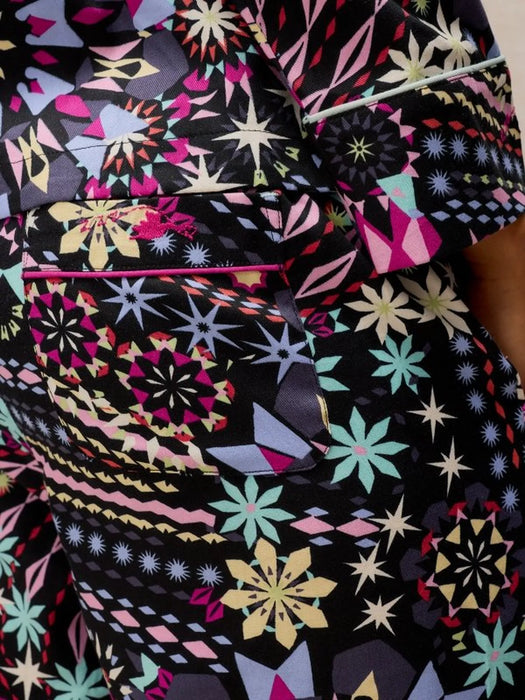 White Stuff Women's Nina PJ Bottom In Black Multi