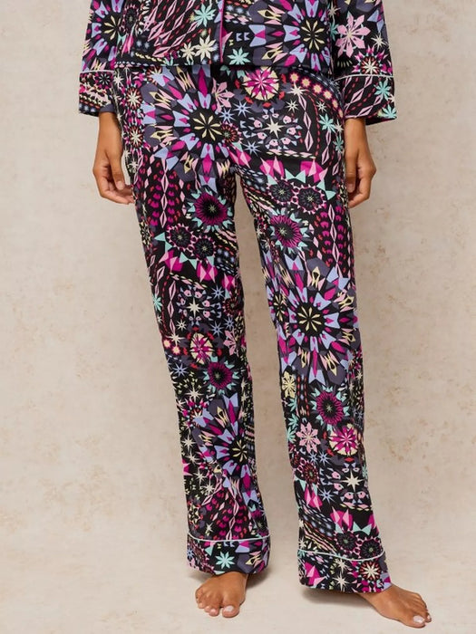 White Stuff Women's Nina PJ Bottom In Black Multi