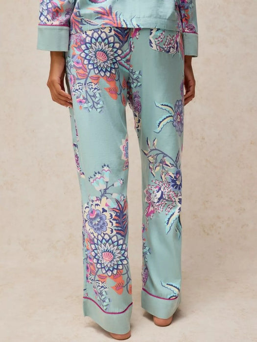 White Stuff Women's Nina PJ Bottom In Blue Print