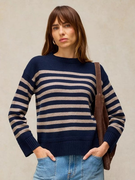 White Stuff Women's Taylors Wool Blend Jumper In Navy Multi