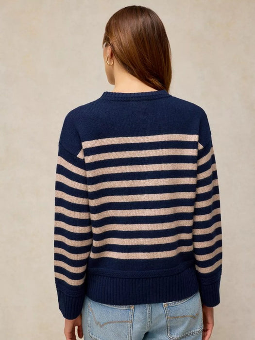 White Stuff Women's Taylors Wool Blend Jumper In Navy Multi