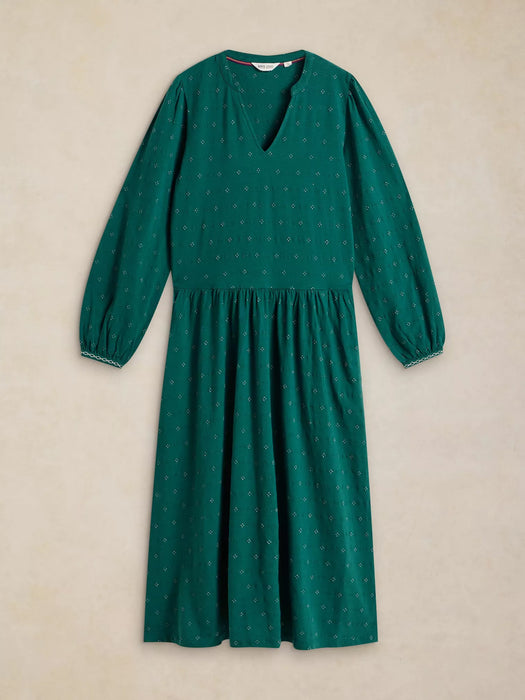 White Stuff Women's Leah Jersey Dress In Teal Multi