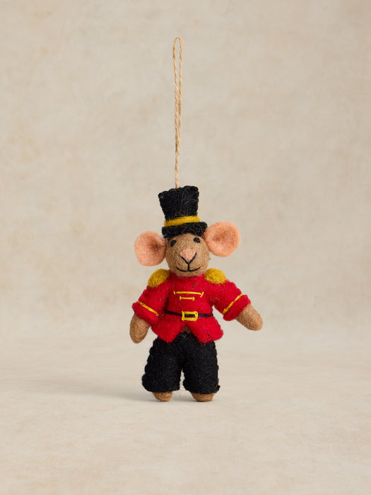 White Stuff Nutcracker Mouse Hanging Festive Decoration