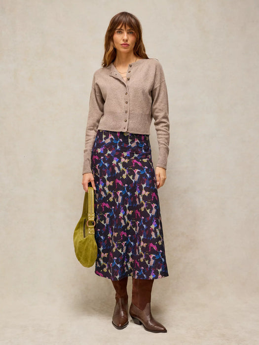 White Stuff Women's Gianna Bias Cut Midi Skirt In Pink Multi