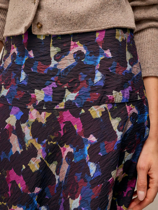 White Stuff Women's Gianna Bias Cut Midi Skirt In Pink Multi