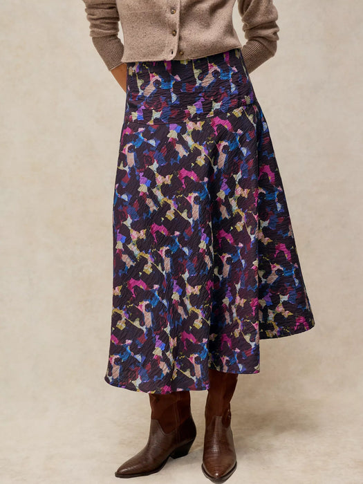 White Stuff Women's Gianna Bias Cut Midi Skirt In Pink Multi